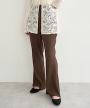 セルフカットテレコフレアパンツ