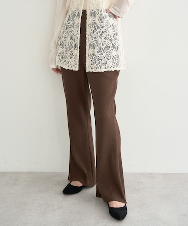 セルフカットテレコフレアパンツ