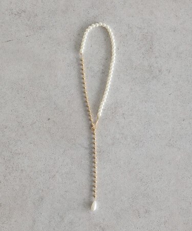 パールフックボールチェーンネックレス