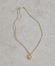 レイヤードチェーンメダリオンネックレス