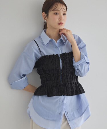 シャーリングビスチェ