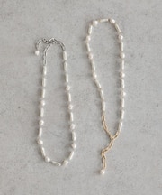 アジャスタブルパールMIXネックレス