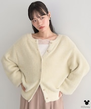 Disney/ポイントミッキーラメシャギーカーデ