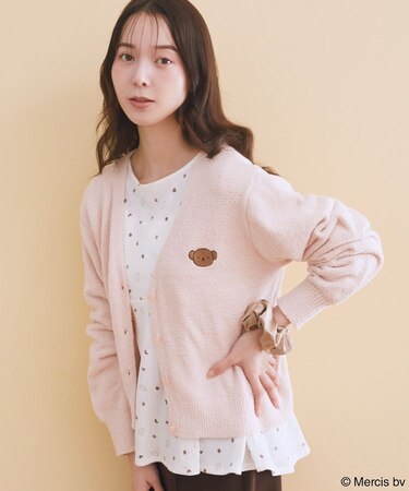 miffy/earth モコモコカーディガン