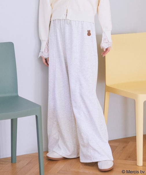 miffy/earth 刺繍スウェットパンツ