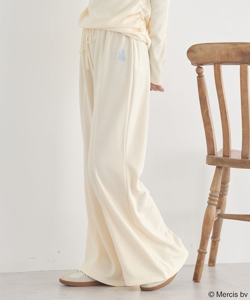 miffy/earth 刺繍スウェットパンツ