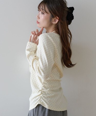 サイドギャザープルオーバー