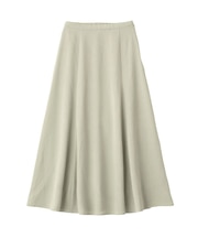 サテンフレアスカート