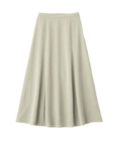 サテンフレアスカート