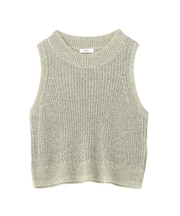 クルーネックニットベスト