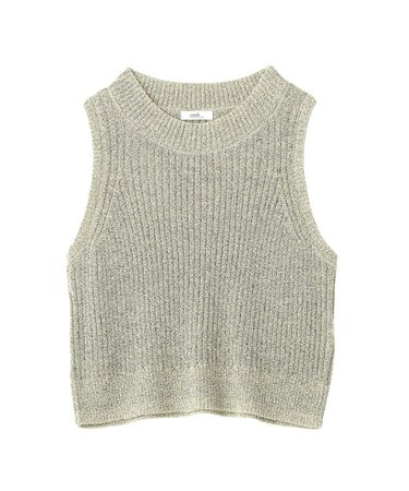 クルーネックニットベスト