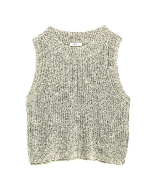 クルーネックニットベスト