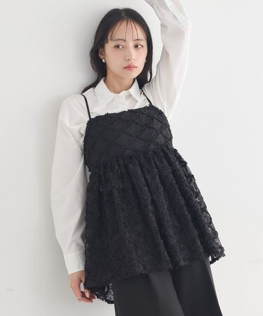 フリンジレースキャミビスチェ