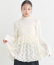 フリンジレースキャミビスチェ