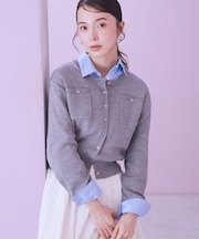 ダブルポケットカーディガン