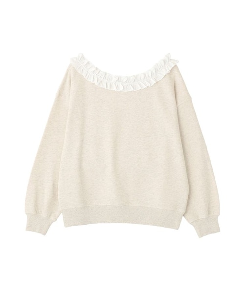 フリルオフショルウラケスウェット