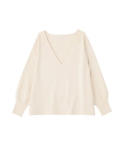 ディープVネックプルオーバー