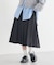 タックプリーツミディスカート