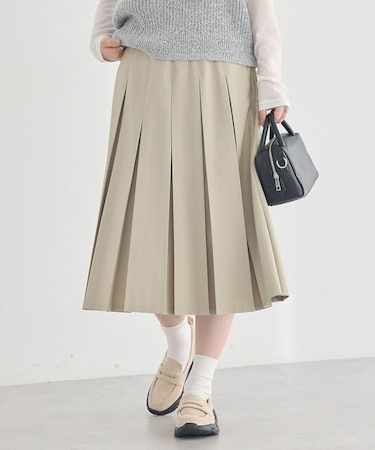 タックプリーツミディスカート