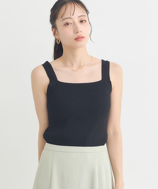 リブニットタンクトップ