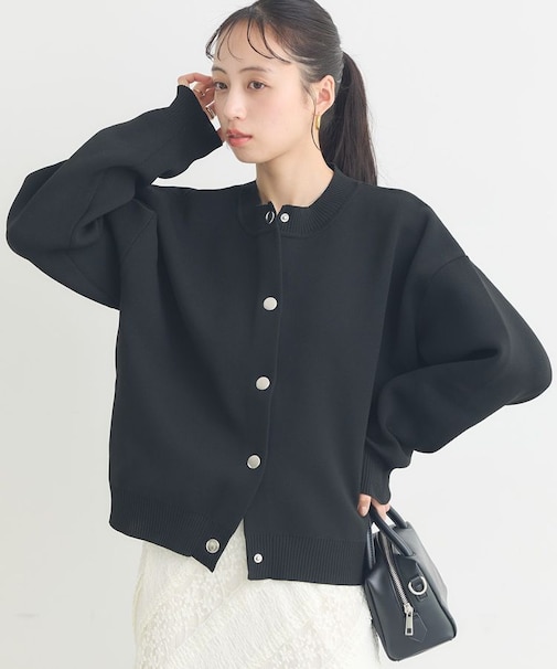 メタルボタンカーディガン