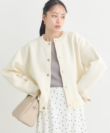 メタルボタンカーディガン