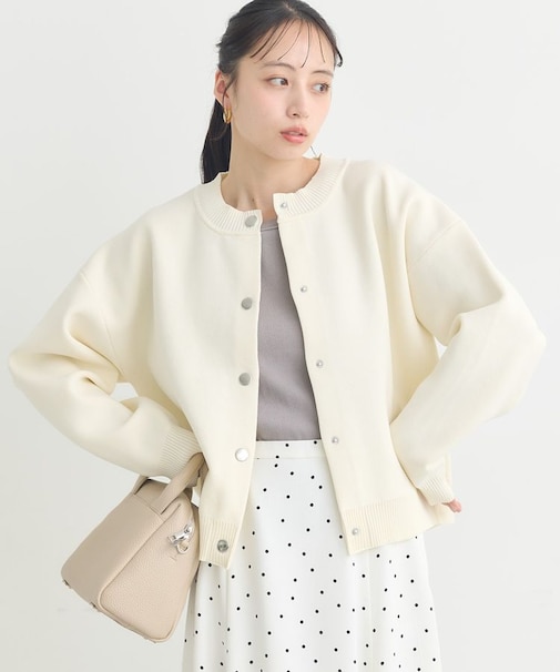 メタルボタンカーディガン