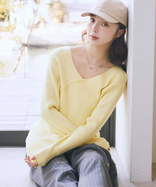 クロスニットプルオーバー