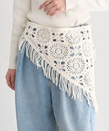 マルチクロシェスカーフ