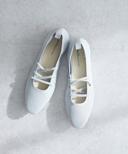 レースアップニットバレーシューズ