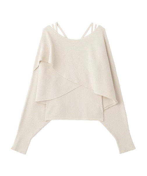 SET2点クロスニット＋キャミソール