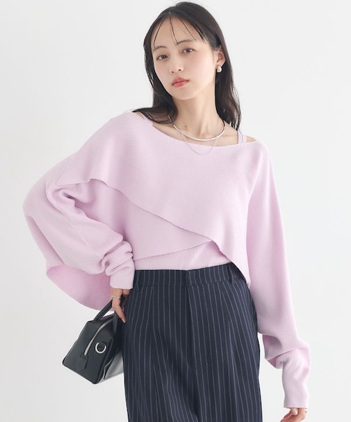 SET2点クロスニット＋キャミソール