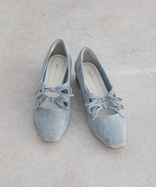 Wリボンパンプス