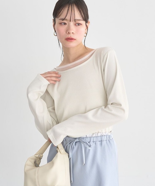 レイヤード風テレコプルオーバー