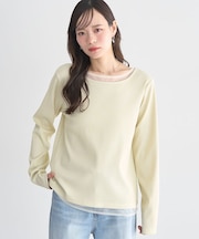 レイヤード風テレコプルオーバー