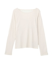 ランダムチェーンリブバックレースプルオーバー