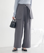 ラップスカート付きパンツ