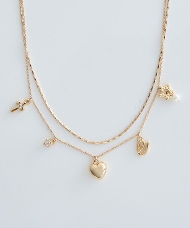 レター2連ネックレス