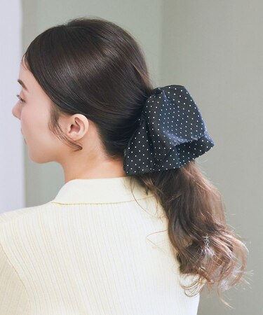 ドット2段フリルバンス