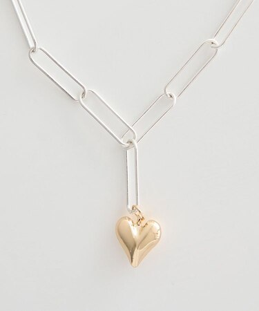 ハートチェーンネックレス