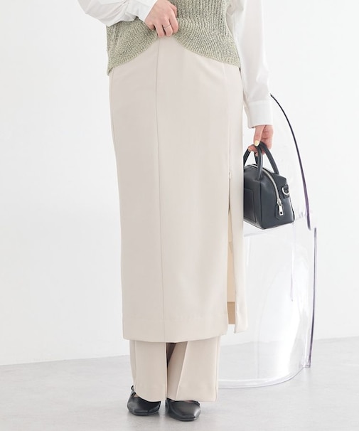 ジップスリットIラインスカート