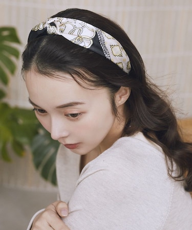 スカーフ柄カチューシャ