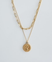 【ステンレス】2SET コインネックレス