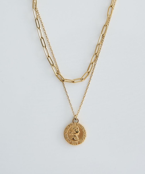 【ステンレス】2SET コインネックレス