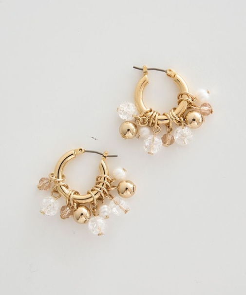 ビーズミックスピアス