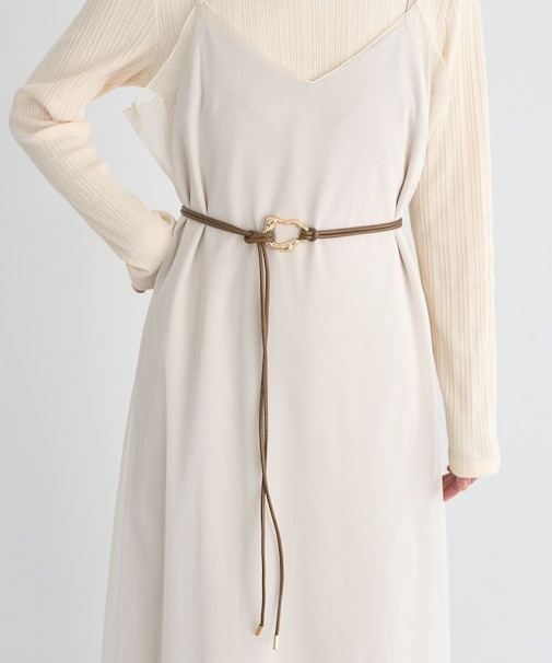 ニュアンスバックルサッシュベルト