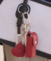 リップケース付きマルチハートチャーム