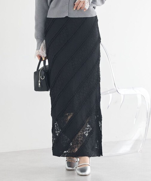 総レースナロースカート