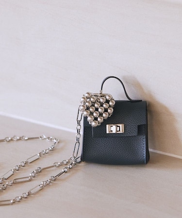 マイクロミニバッグメタルハートチェーンチャーム