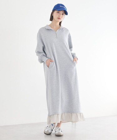 レイヤーヘムワンピース